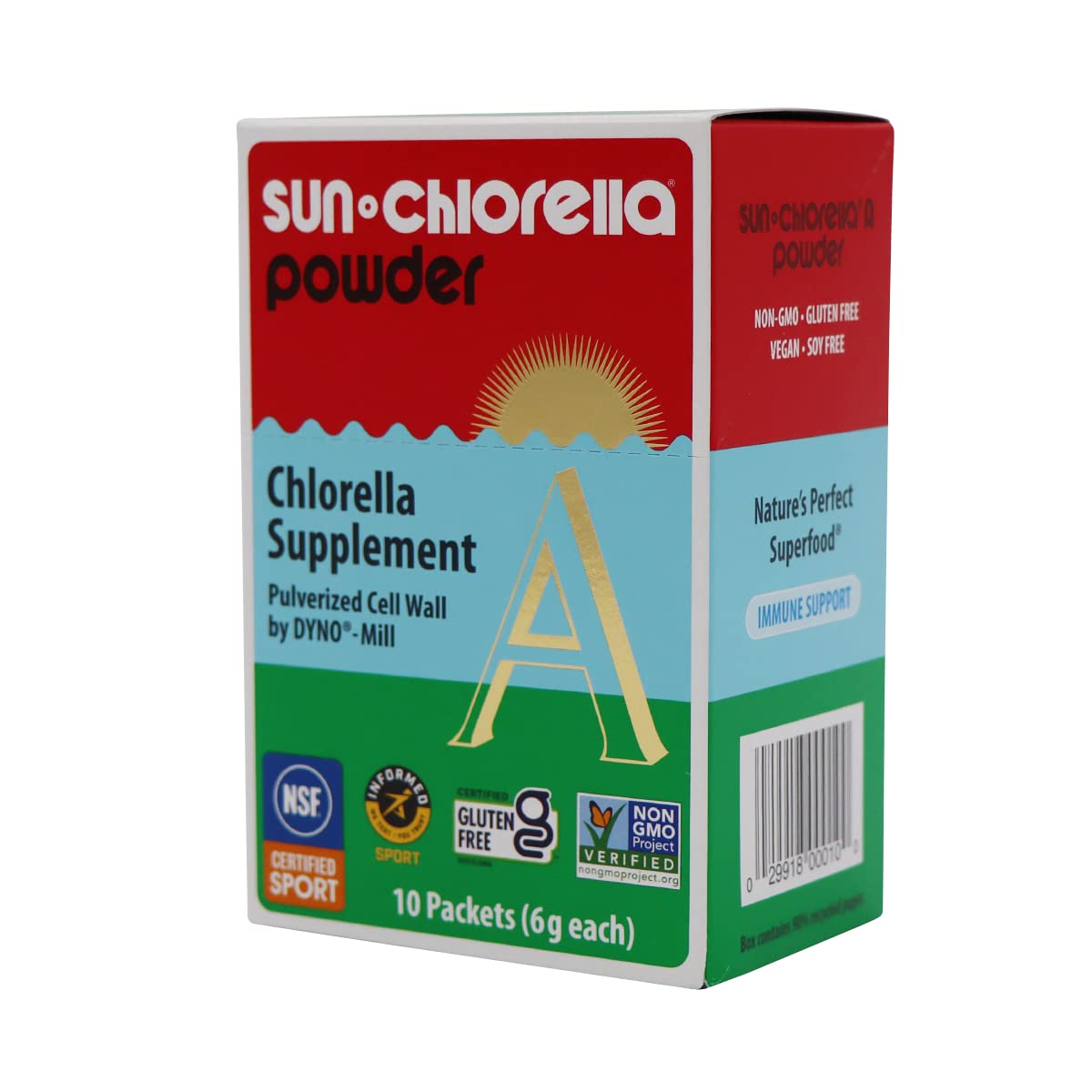 Sun Chlorella Twice As Nice Bundle - 600 Tablets & 10x6g Packets of 500mg Green Algae Superfood Supplement for Whole Body Wellness | Detox, Immune Support & Energy Boost | Perfect for Daily Health Routine & Active Lifestyle