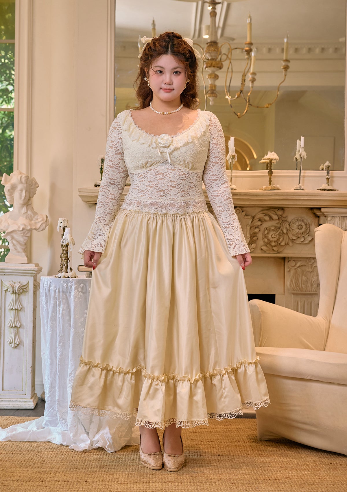 Elegant Waltz Skirt - Curve & Plus Size Flowy Dance Skirt for Ballroom, Latin & Social Dancing | Perfect for Waltz, Tango & Formal Events