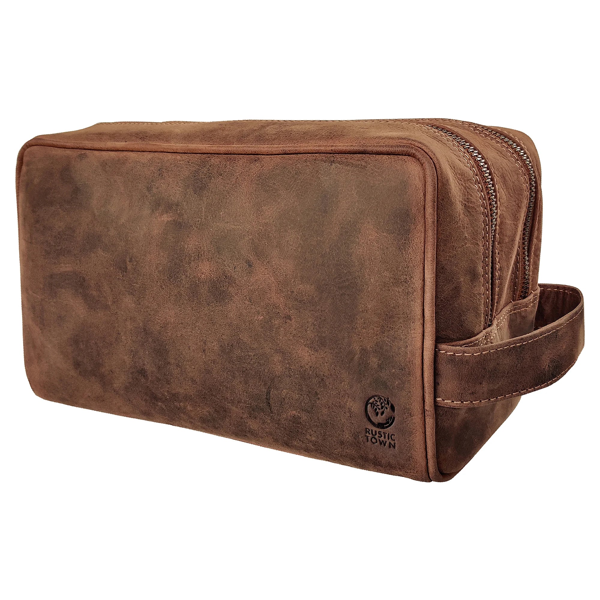 Johnny Handmade Leather Dopp Kit - Premium Travel Toiletry Bag for Men | Durable & Water-Resistant | Perfect for Business Trips, Gym & Weekend Getaways