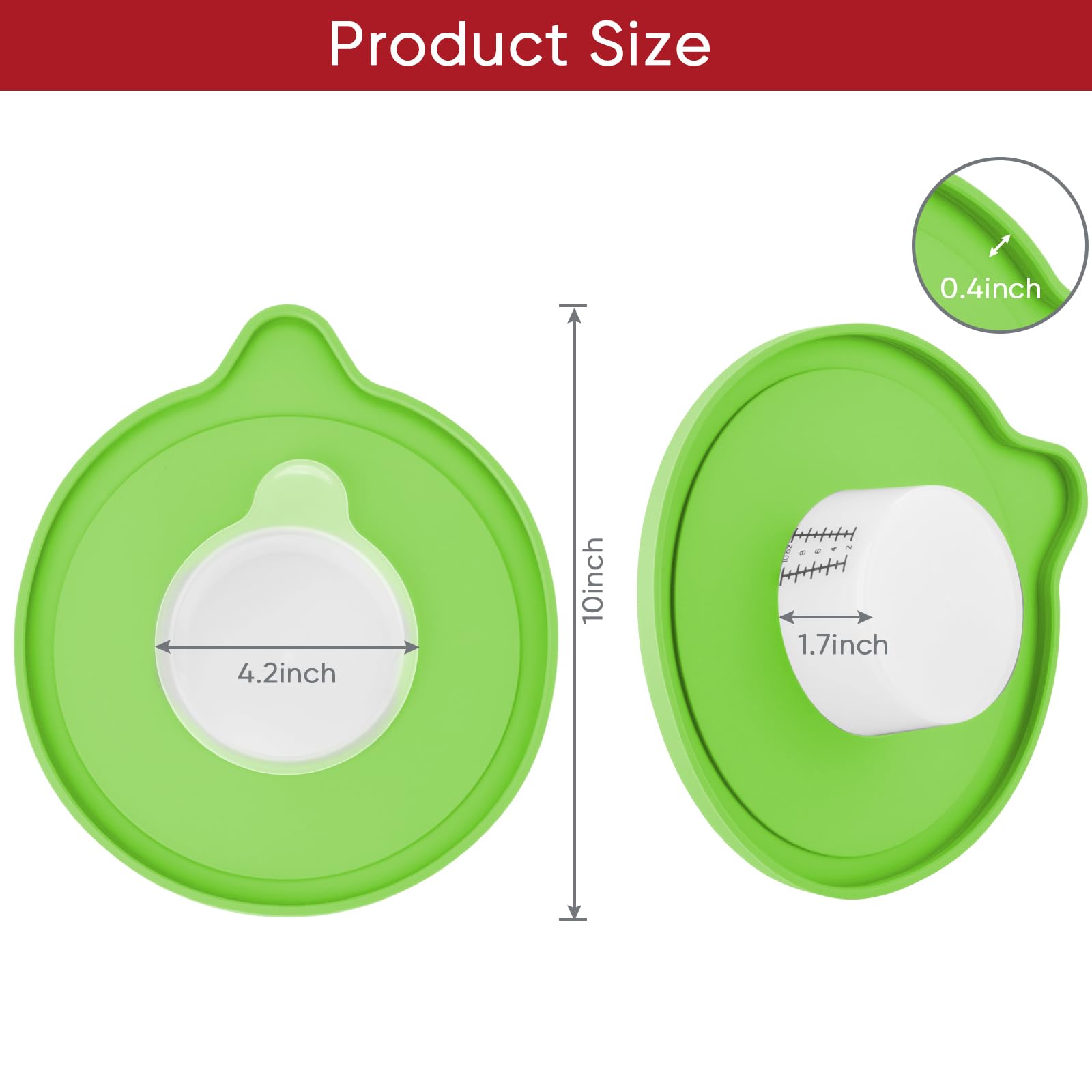 Glass Mixing Bowl Compatible with KitchenAid 4.5/5 QT Tilt-Head Stand Mixer - Microwave & Freezer Safe with Measurement Markings & Lid - Perfect for Baking, Meal Prep & Food Storage