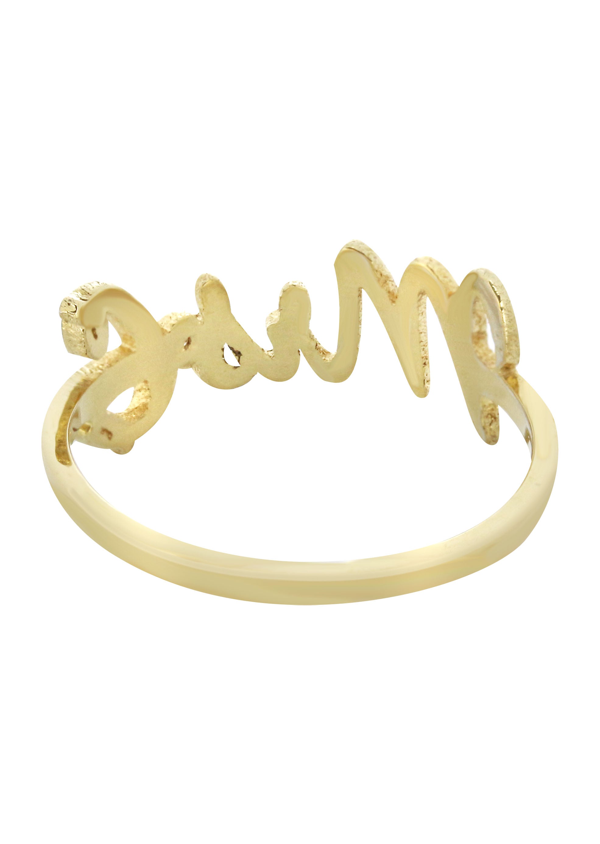 14K Gold Personalized Initial Name Ring for Women - Elegant Cursive Letter Jewelry Gift for Her | Perfect for Birthdays, Anniversaries & Everyday Wear