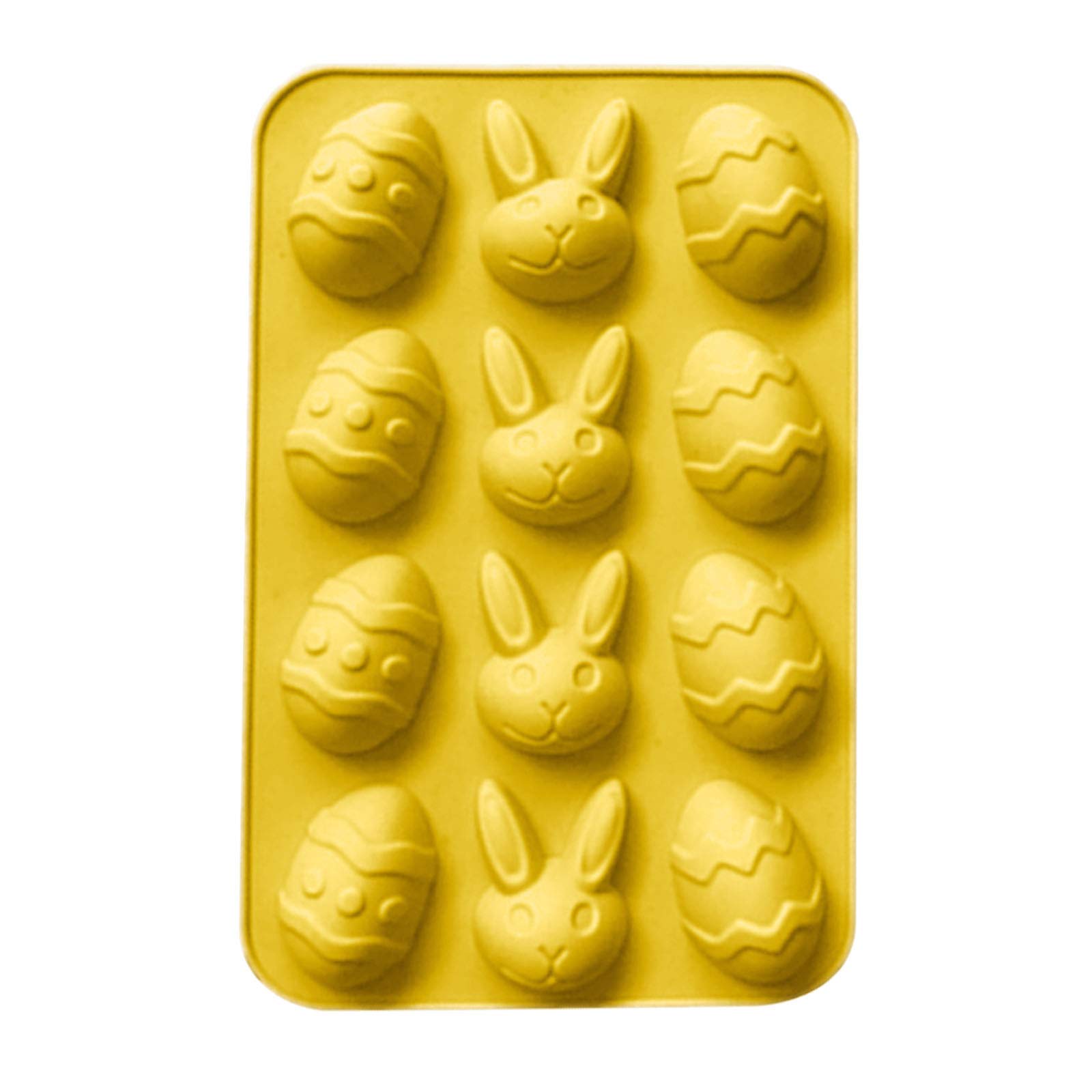Easter Chocolate Silicone Mold - Bunny Egg Cake Soap Baking Tray for Kitchen, DIY Desserts & Party Decor | Reusable Ice Cube Tray for Cocktails & Beverages