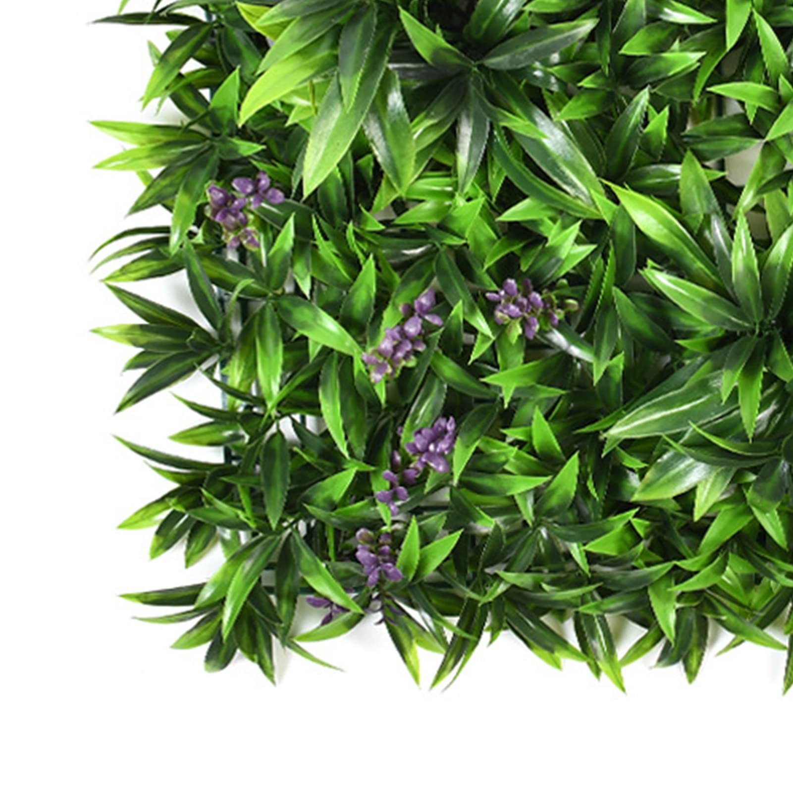 Artificial Hedge Plants - Outdoor UV Resistant Fake Greenery Privacy Fence Wall (Set of 8) for Home, Office & Reception Decor | Perfect for Balcony Screening, Garden Landscaping & Indoor Vertical Gardens