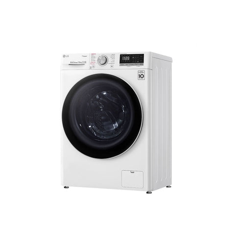 LG WV5 1275W 7.5kg Front Load Washing Machine with Steam Function - Energy Efficient, Quiet Operation for Apartments & Small Homes - Perfect for Laundry Rooms & Compact Spaces