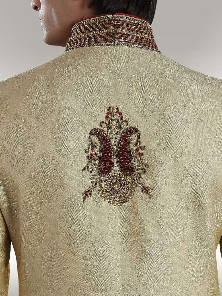 Premium Beige Sherwani for Men | Elegant Indian Wedding Attire | Perfect for Weddings, Festivals & Special Occasions