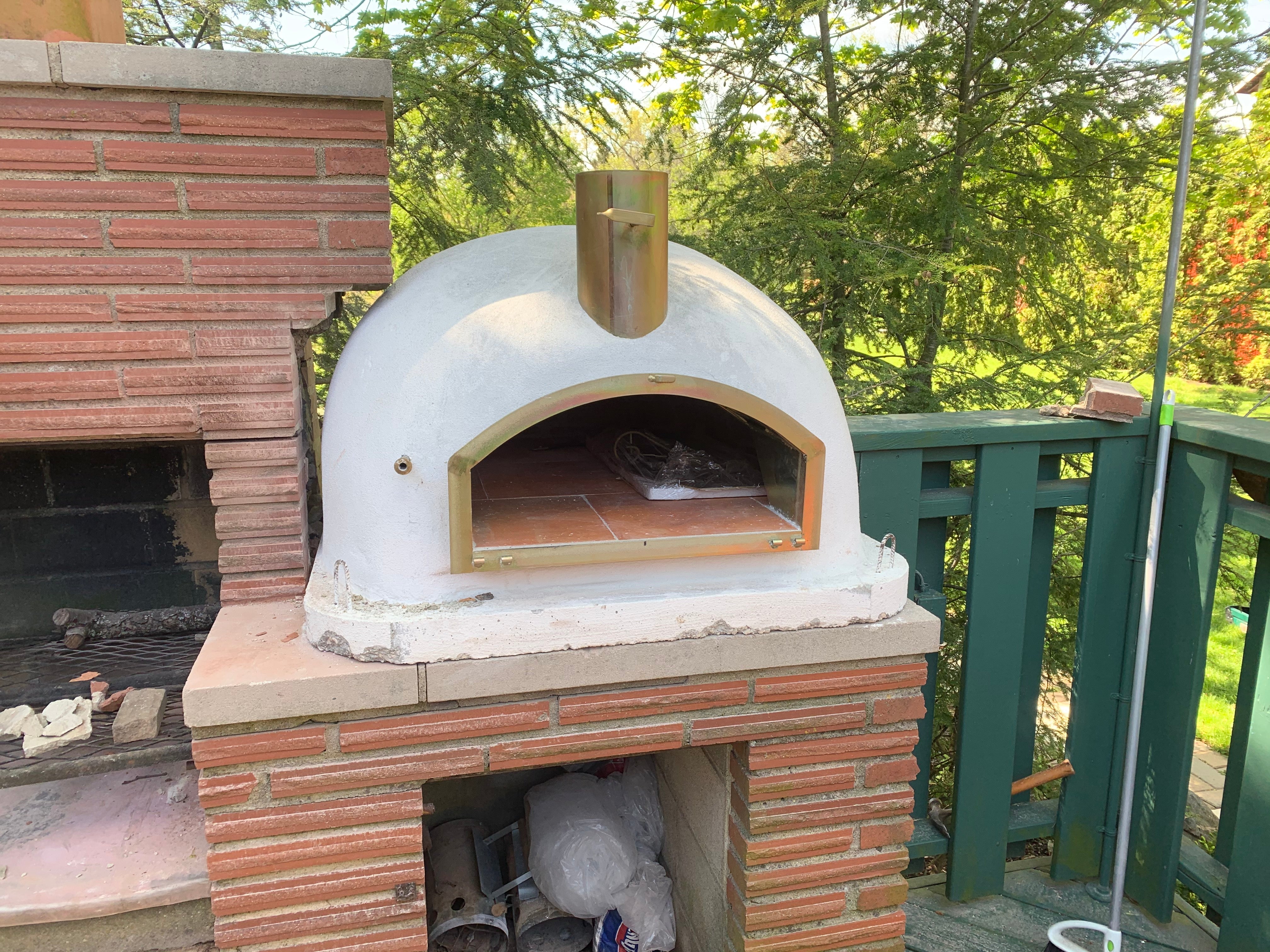 Builders Custom Model Pizzaioli Wood Fired Hybrid Pizza Oven - Perfect for Outdoor Cooking, Backyard Parties & Authentic Italian Pizza Making
