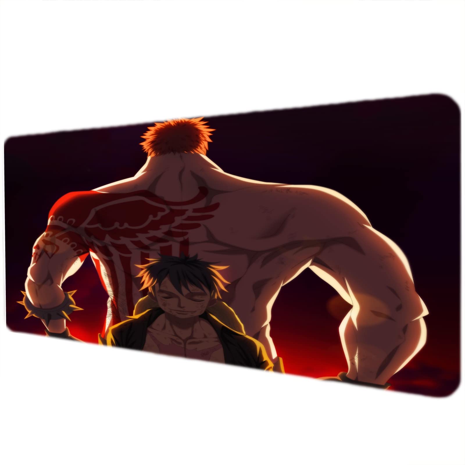 Xofrone One Piece Anime Gaming Mouse Pad - Extra Large Extended Desk Mat (15.7×35.4 Inch & 15.7x31.5Inch) for Keyboard & Mouse - Perfect for PC Gaming, Office Work & Anime Fans
