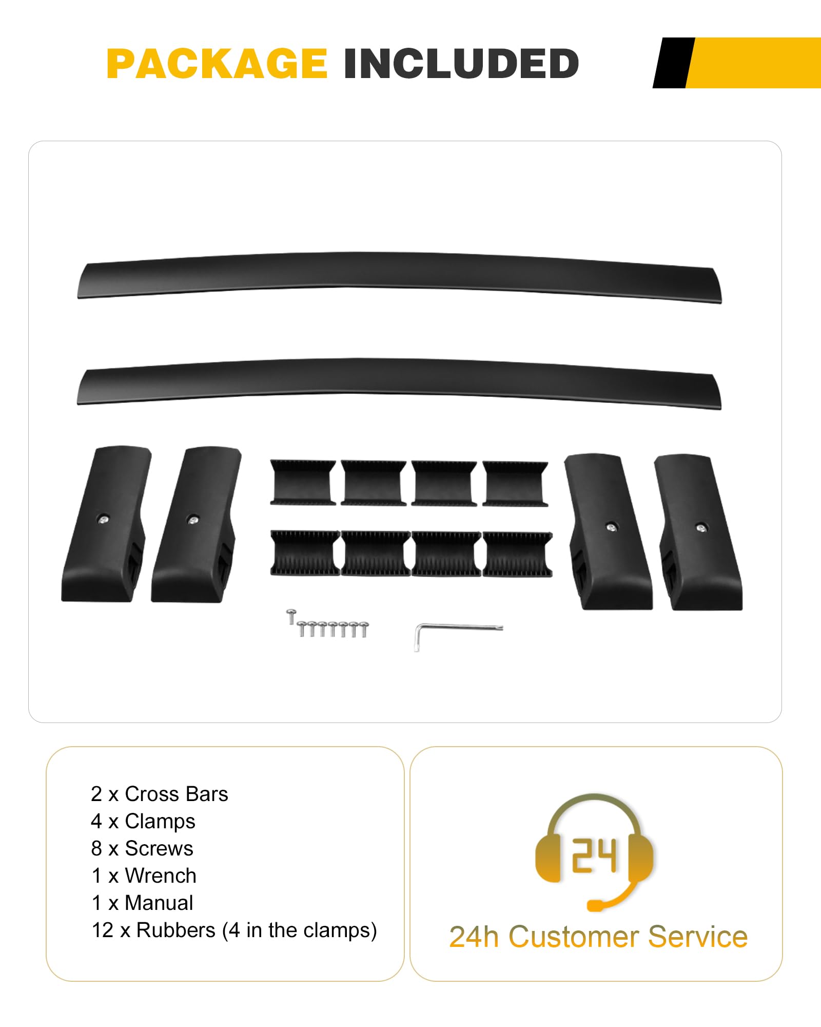 Heavy Duty Roof Rack Cross Bars for Jeep Renegade (2015-2023) - Universal Luggage Cargo Carrier with Side Rails | Perfect for Camping, Road Trips & Outdoor Adventures
