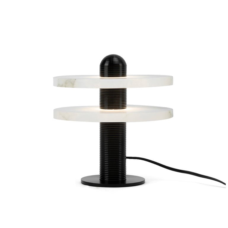 Alabaster Comet Table Lamp - Modern Bedside & Living Room Lighting for Home Decor | Nightstand, Office Desk, Dorm Room