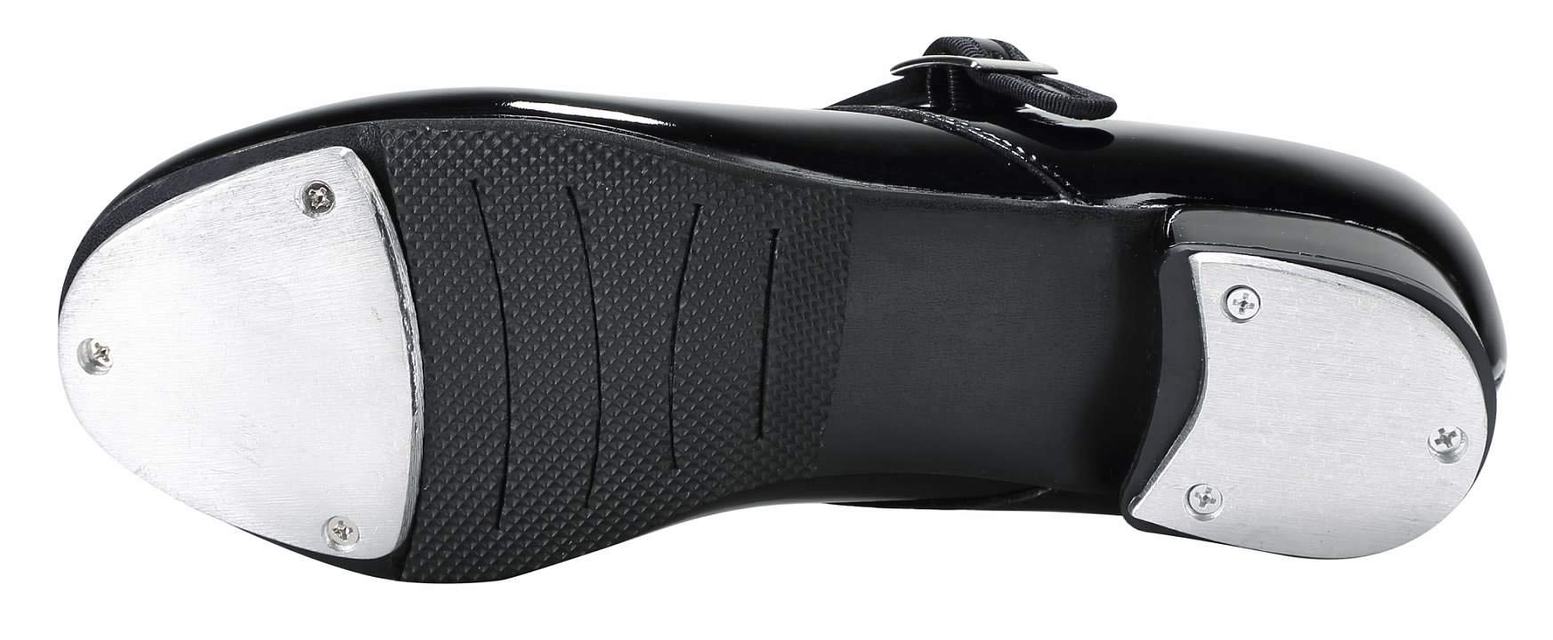 Linodes Unisex PU Leather Easy Strap Tap Dance Shoes for Women & Men - Comfortable Jazz Dance Shoes for Beginners & Professionals | Perfect for Tap Dancing, Jazz Classes & Performances