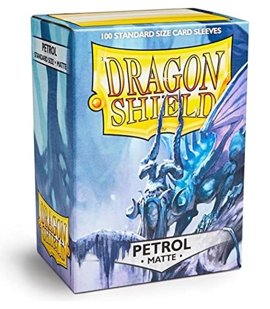 Dragon Shield Matte Petrol Card Sleeves - 100 Count (ATM11020 DP) | Premium Protection for MTG, Pokémon & Yu-Gi-Oh! Cards | Perfect for Gaming Tournaments & Collectible Card Storage
