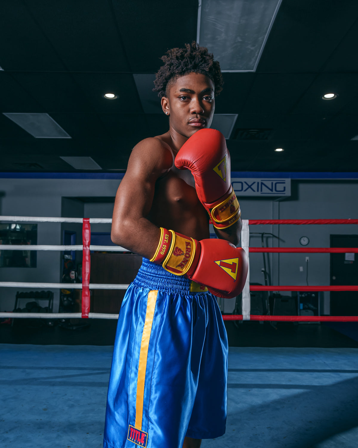 KRONK Boxing Gym Professional Leather Training & Sparring Gloves for Men & Women - Perfect for Boxing, MMA, Kickboxing, and Fitness Training