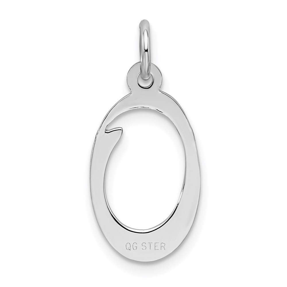 Sophia Sterling Silver Initial O Pendant - Elegant Gift for Her
