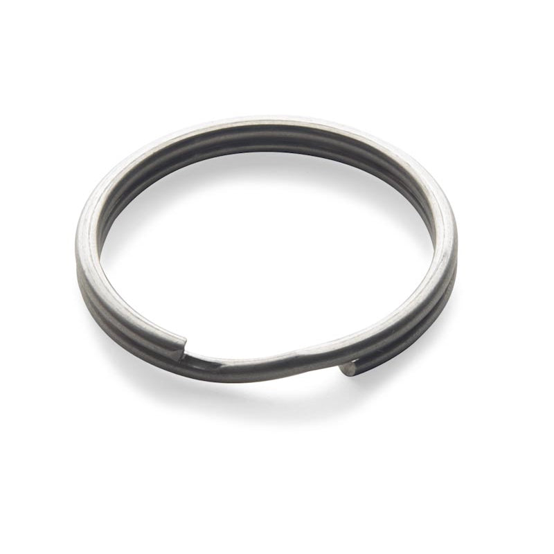 Rosco Premium Stainless Steel Split Rings - Heavy Duty Key Rings for Keys, Lanyards, Fishing Tackle & Outdoor Gear (Pack of 50) - Perfect for Keychains, Dog Tags, Camping Equipment & DIY Crafts
