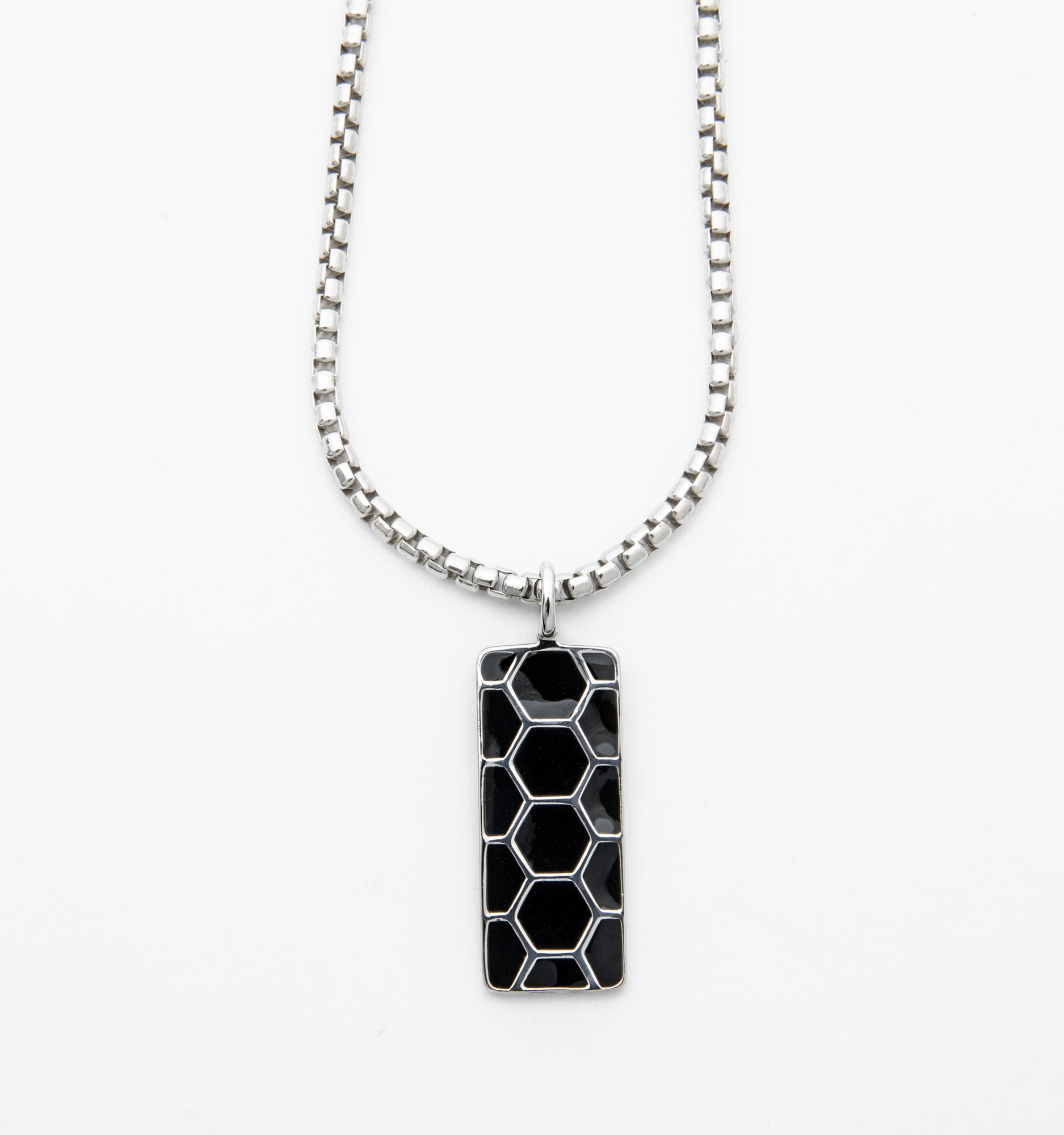 Hex Pendant Necklace - Unique Geometric Jewelry for Women & Men - Perfect for Gifts, Boho Style & Everyday Wear