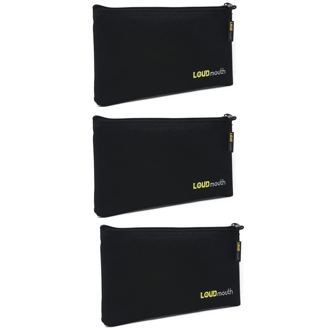 LOUDmouth Zippered Pouch for Handheld Wired Microphones - Durable Mic Storage Bag 9.25
