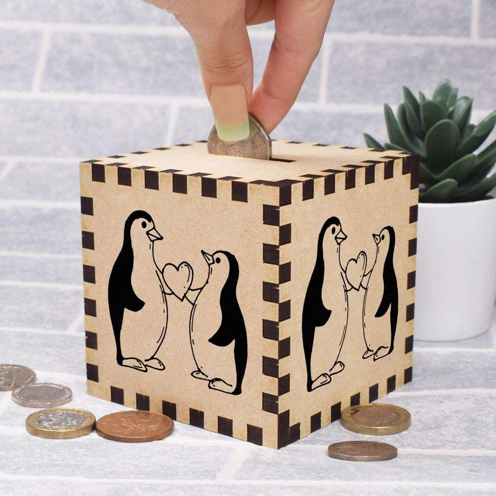 Penguin-Themed Money Box & Piggy Bank for Savings - Cute Collectible Gift for Kids & Adults (MB00074723) - Perfect for Birthday Presents, Home Decor, and Financial Education