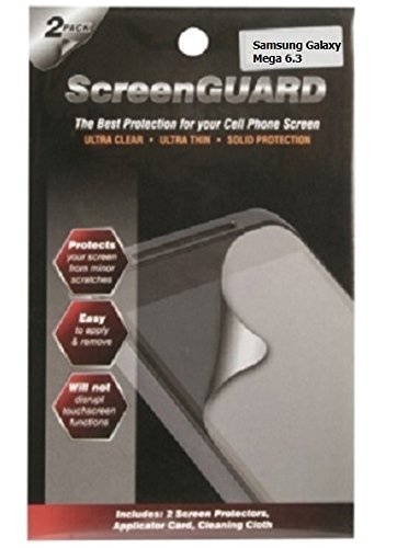 Tempered Glass Screen Protector for Samsung Galaxy Mega 6.3 - HD Clear, Anti-Scratch, Bubble-Free - Perfect for Work, Travel & Everyday Protection