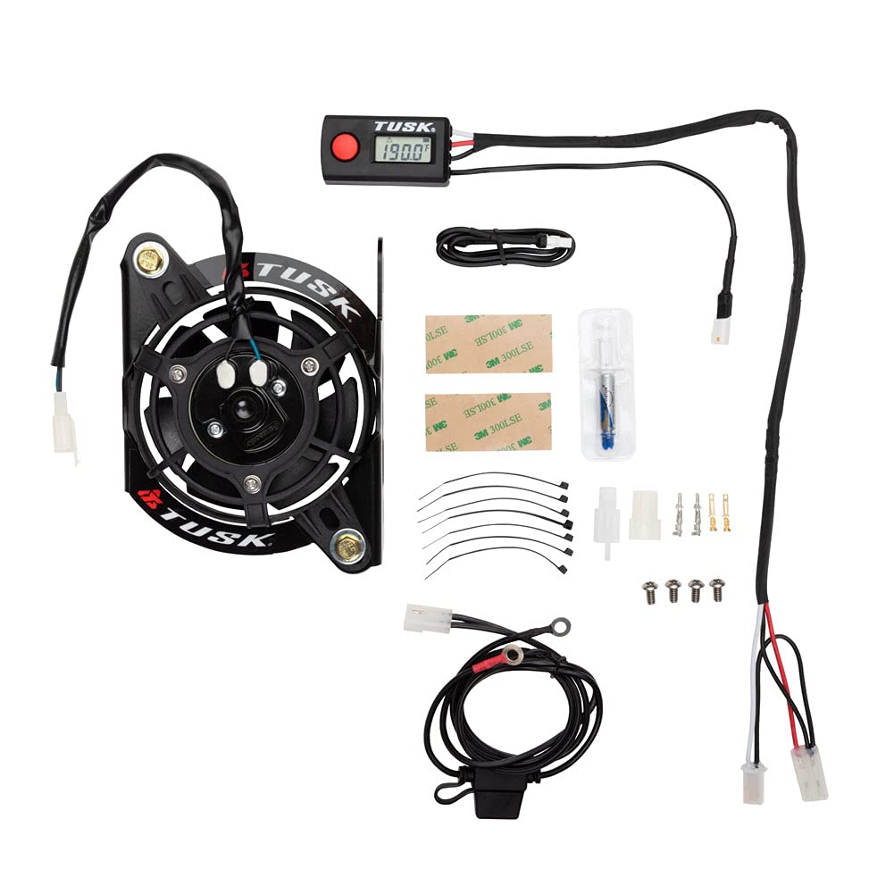 Tusk Digital Radiator Fan Kit for Husqvarna TE 150 2017-2019 | High-Performance Cooling System | Perfect for Off-Road, Trail Riding & Motocross Racing