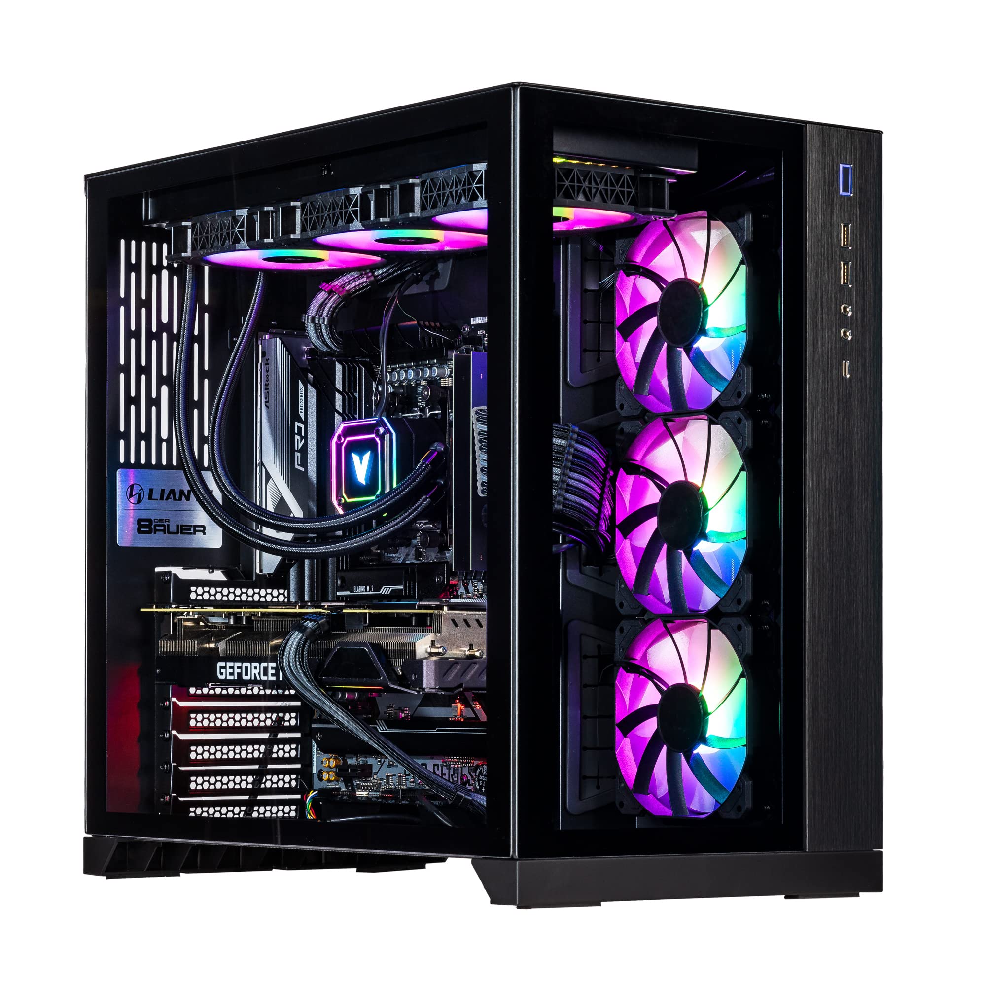 Velztorm Septex CTO Gaming Desktop PC - AMD Ryzen 7 7700X 8-Core, RTX 3070 8GB, 16GB DDR5, 1TB SSD + 2TB HDD, Liquid Cooling, Win 11 Pro - Perfect for 4K Gaming, Streaming & VR | High Performance Gaming Computer for Esports & Content Creation