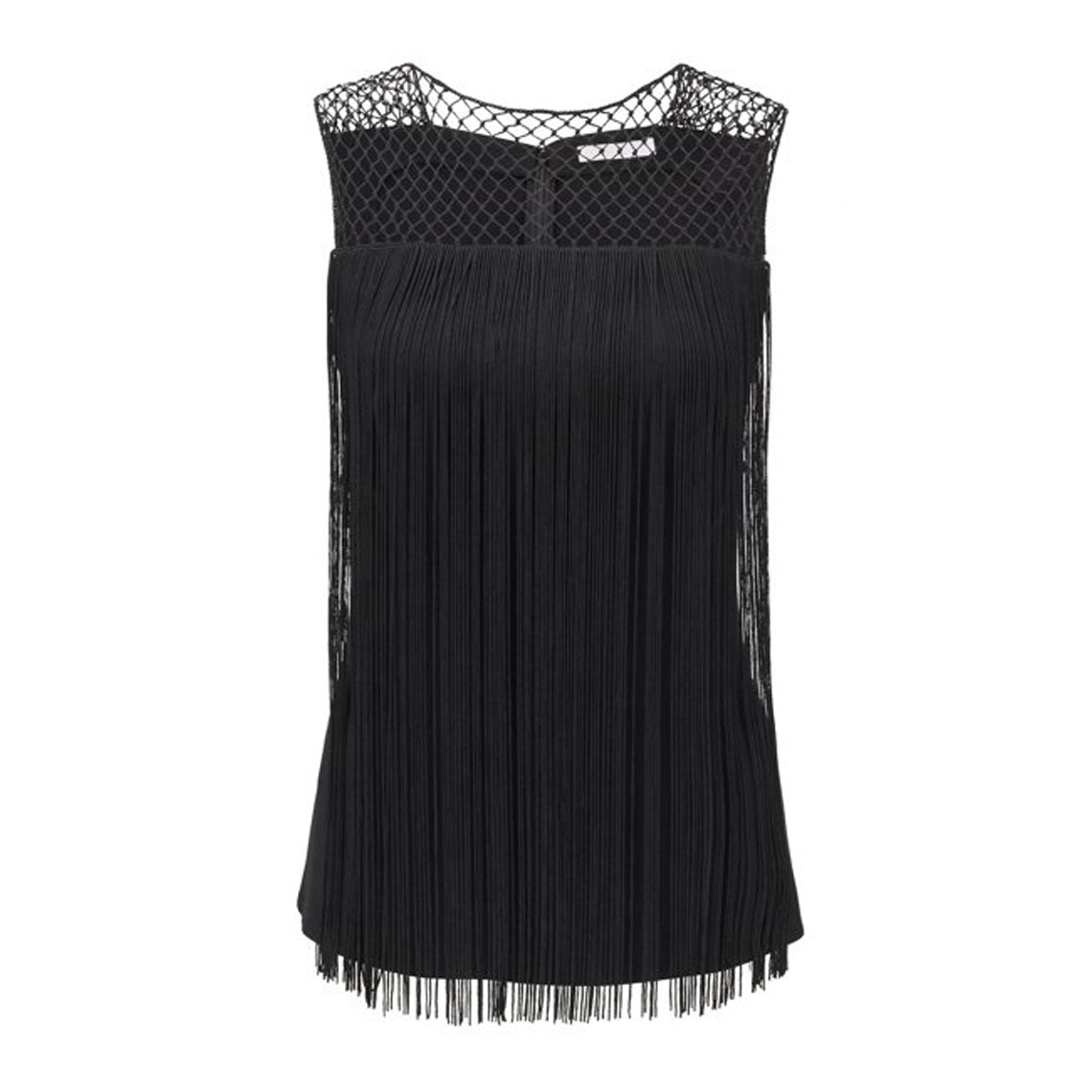 Iandora Black Fringe Top for Women - Stylish Boho Blouse for Casual Outings, Parties & Date Nights