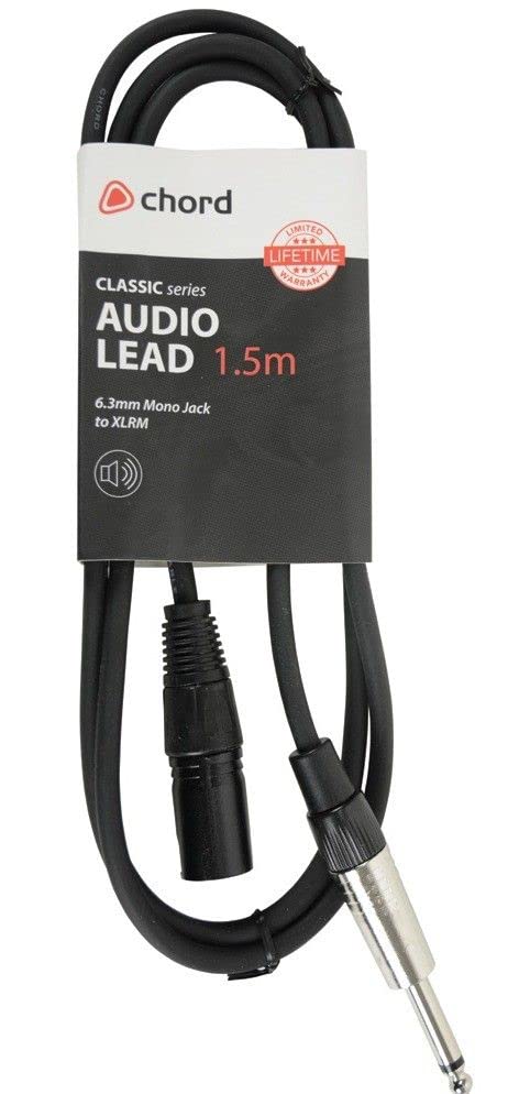 Classic Mono Jack to XLR Male Cable 6.0m for Studio Recording