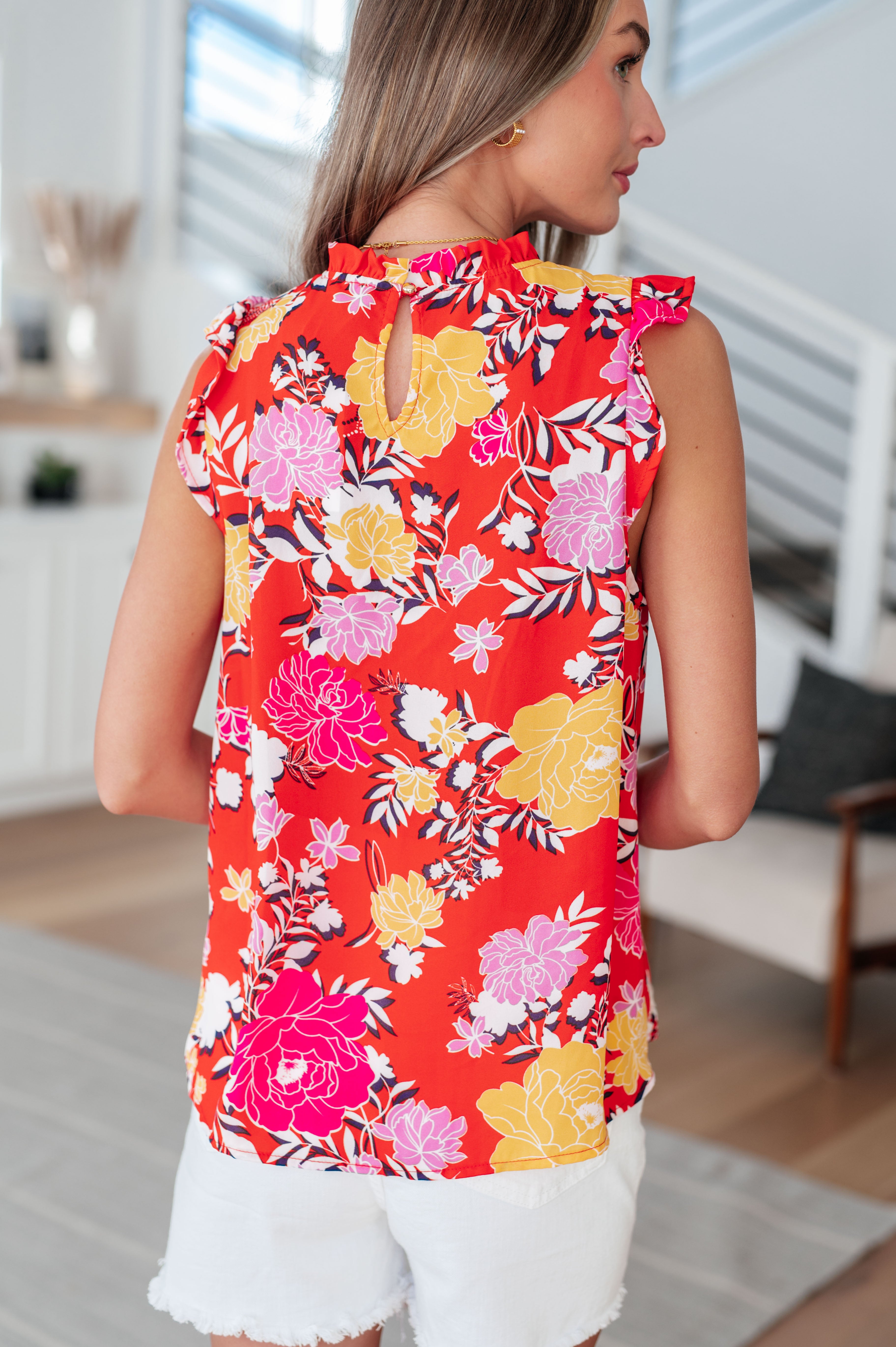 Floral Print Women's Blouse - Elegant Floral Top for Spring & Summer, Casual Wear, Office Outfits, and Date Nights