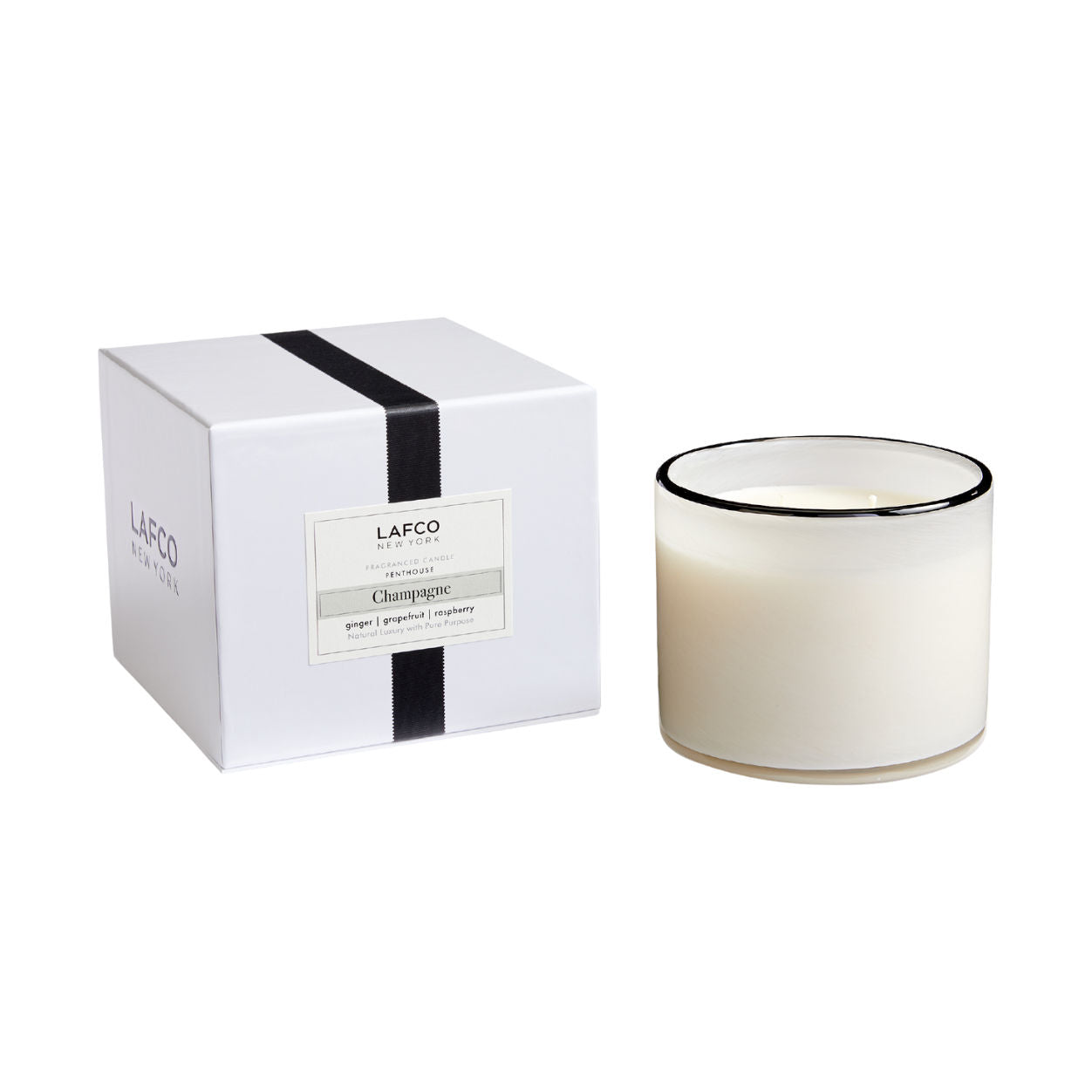 Elegant Champagne Scented Candle - Long Lasting Soy Wax Candle for Home Decor, Romantic Dinners & Relaxation