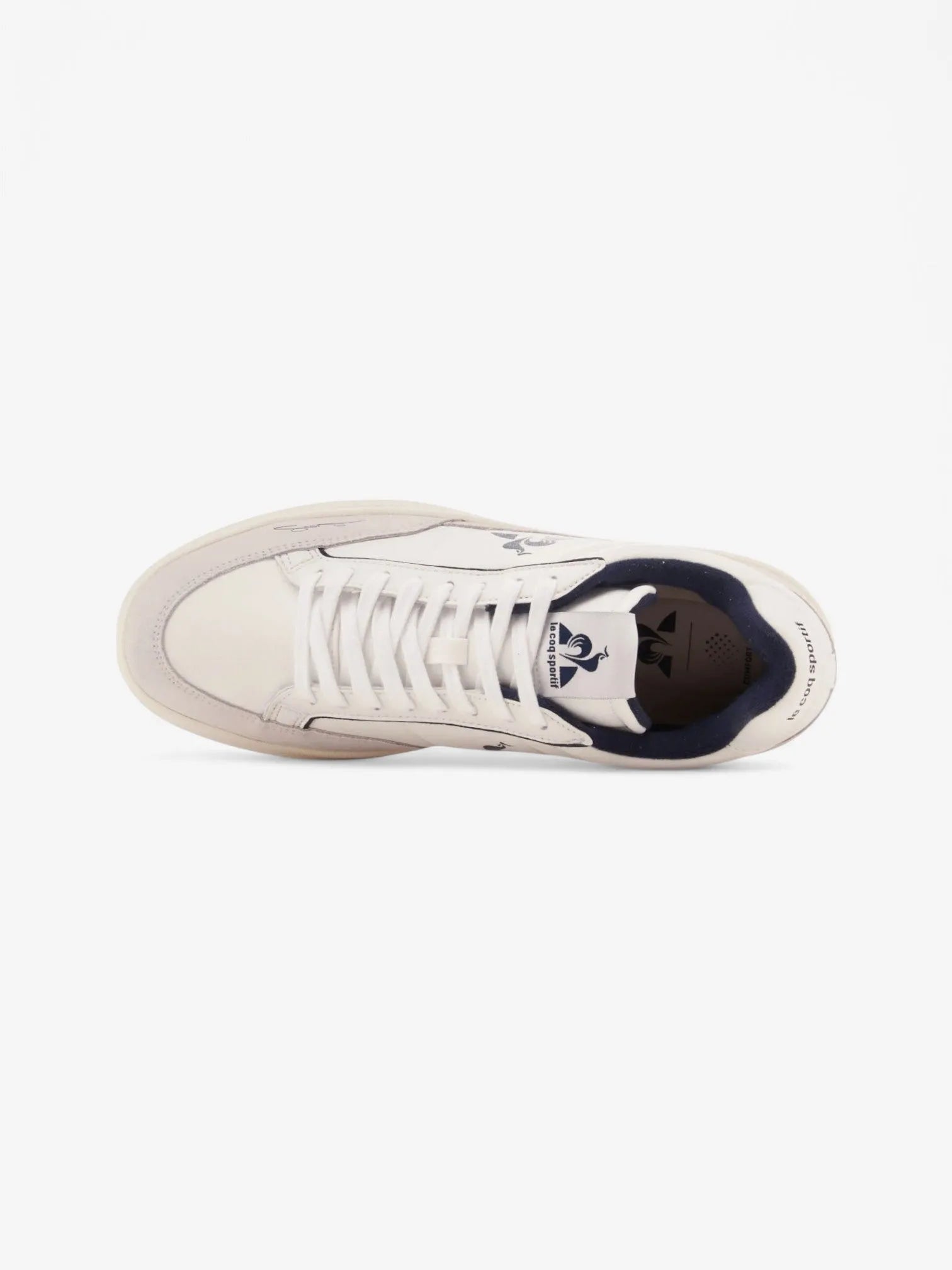 Le Coq Sportif Noah 2 Ripstop Sneakers - White & Blue Running Shoes for Men | Lightweight Breathable Gym & Casual Wear