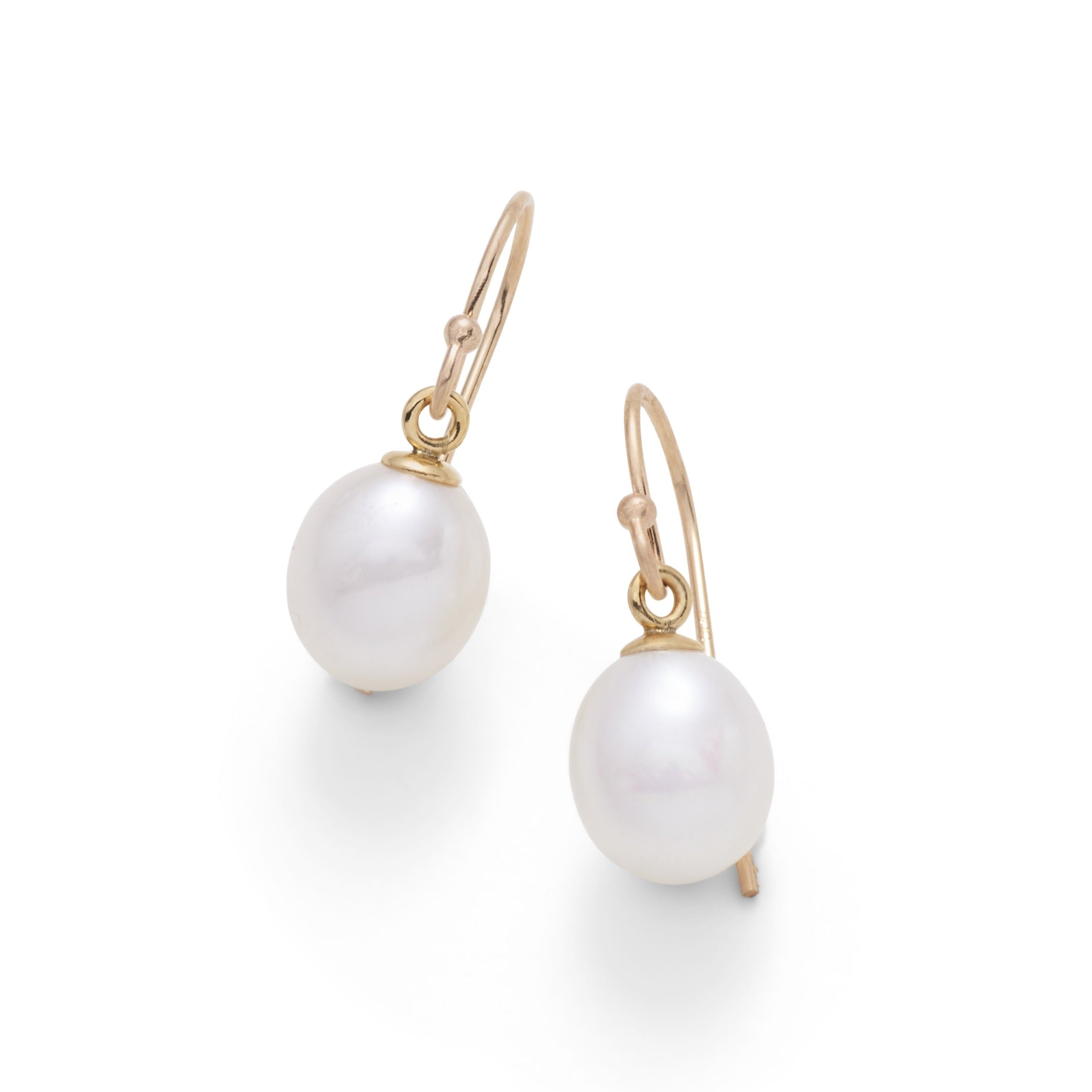 Elegant Petite White Pearl Drop Earrings for Women – Perfect for Weddings, Parties & Special Occasions