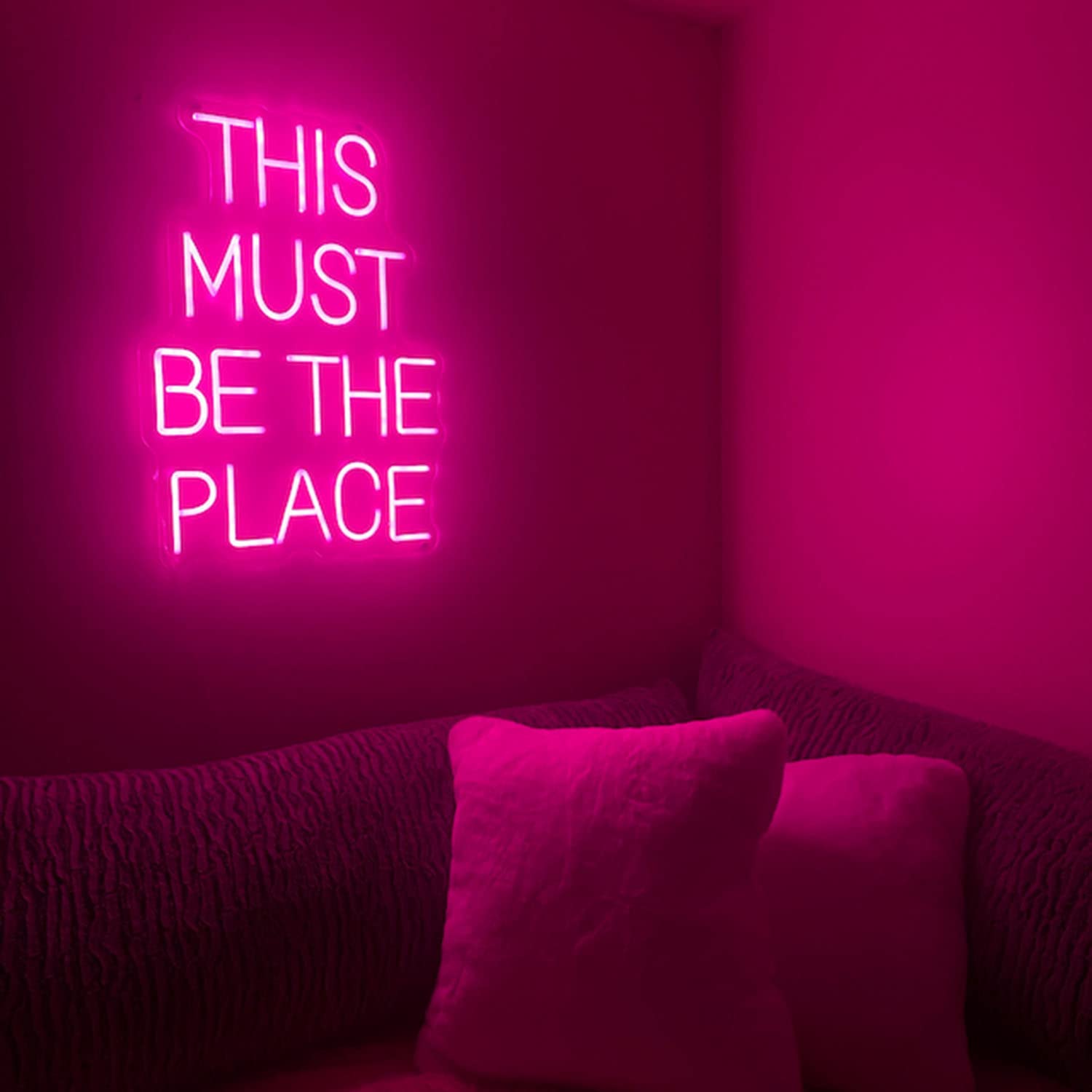 Custom Pink LED Neon Sign - Personalized Wall Decor for Weddings, Anniversaries & Parties | Durable Flex Neon Light for Home, Bar, Cafe & Event Decorations