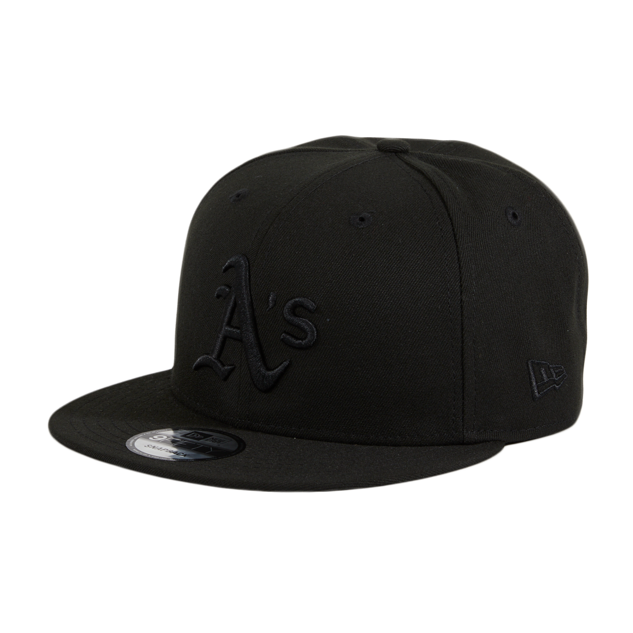 New Era 9Fifty Oakland Athletics Basic Snapback Hat - Black | Adjustable Baseball Cap for Men & Women | Perfect for Sports Fans, Casual Wear & Outdoor Activities