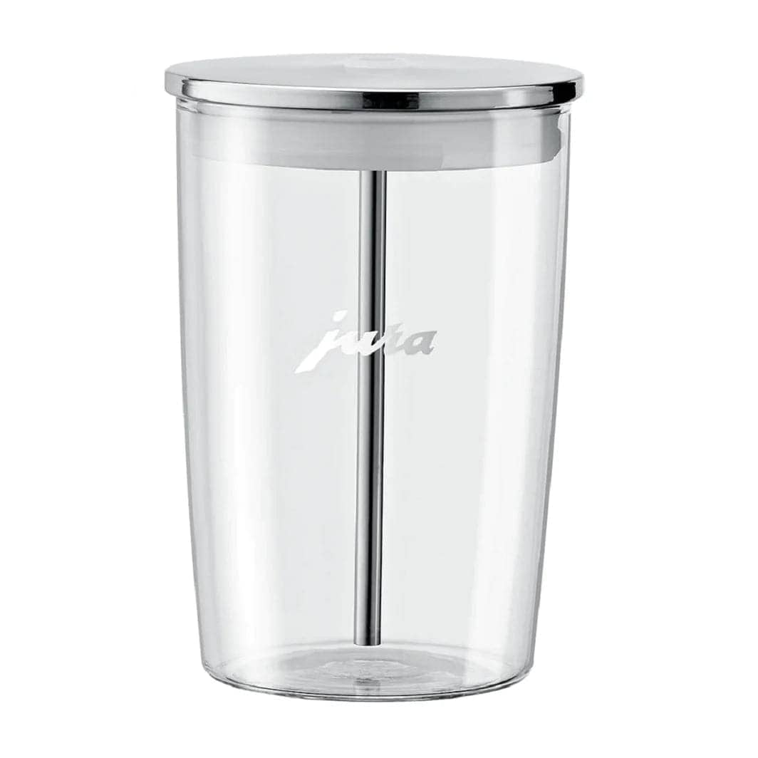 Jura Glass Milk Container 0.5L - Premium Borosilicate Glass Pitcher for Coffee, Tea & Cold Beverages - Perfect for Cafes, Restaurants & Home Use