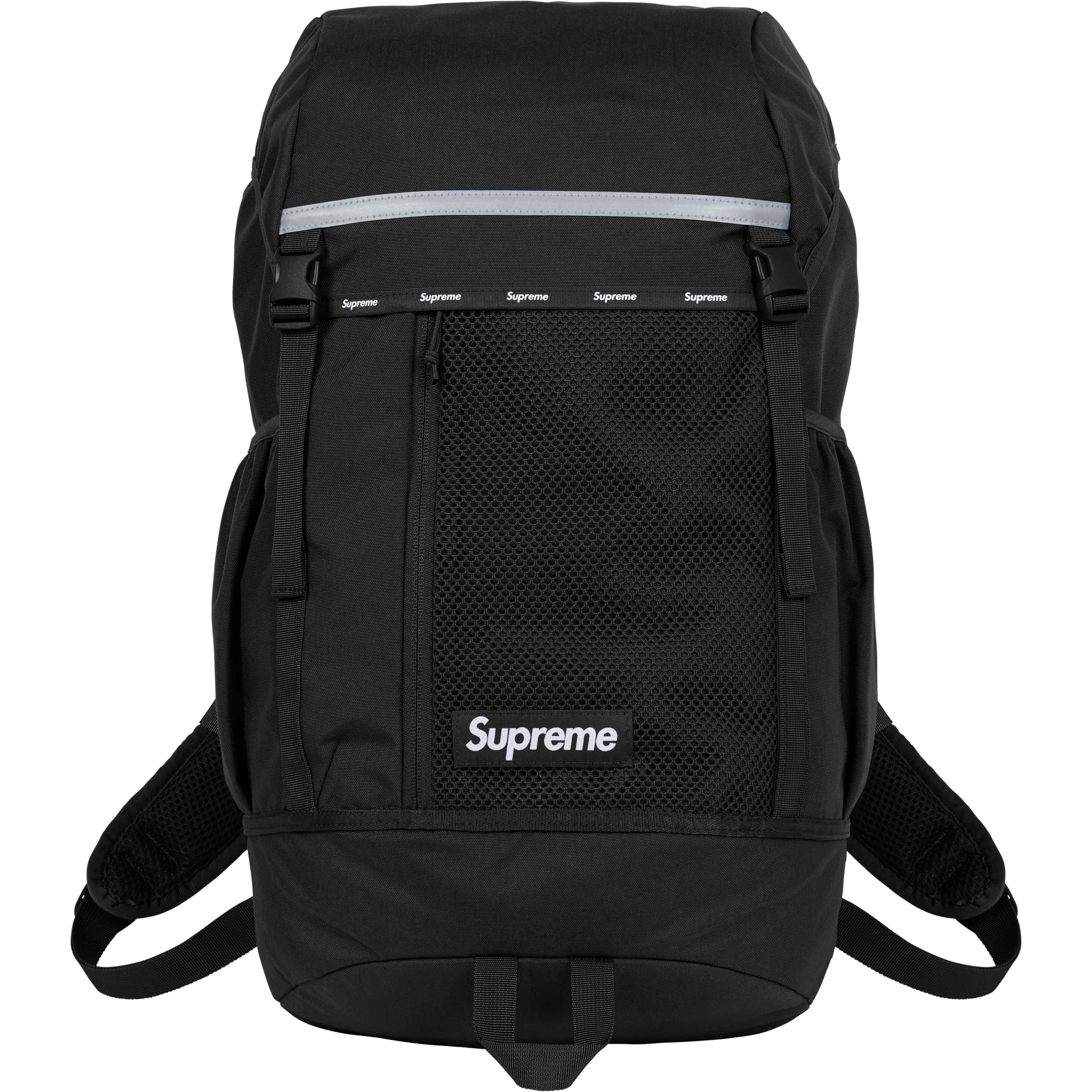 Supreme FW24 Backpack Black - Durable Waterproof Laptop Backpack for Men & Women - Perfect for Travel, Work, School & Outdoor Adventures
