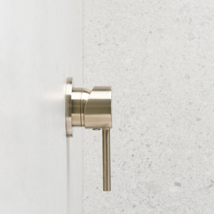 Sydney Wall Mixer Faucet - Warm Brushed Nickel Finish - Perfect for Bathroom Sink and Vanity Installation