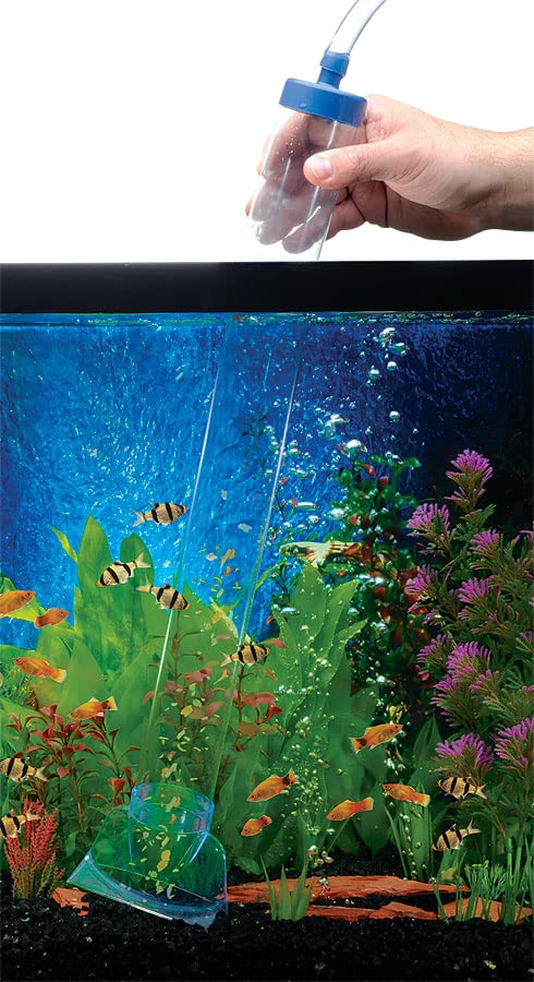Penn-Plax GV9 Aquarium Gravel Vacuum Cleaner – Quick & Easy Fish Tank Maintenance Tool for Water Changes & Substrate Cleaning | Perfect for Freshwater & Saltwater Tanks