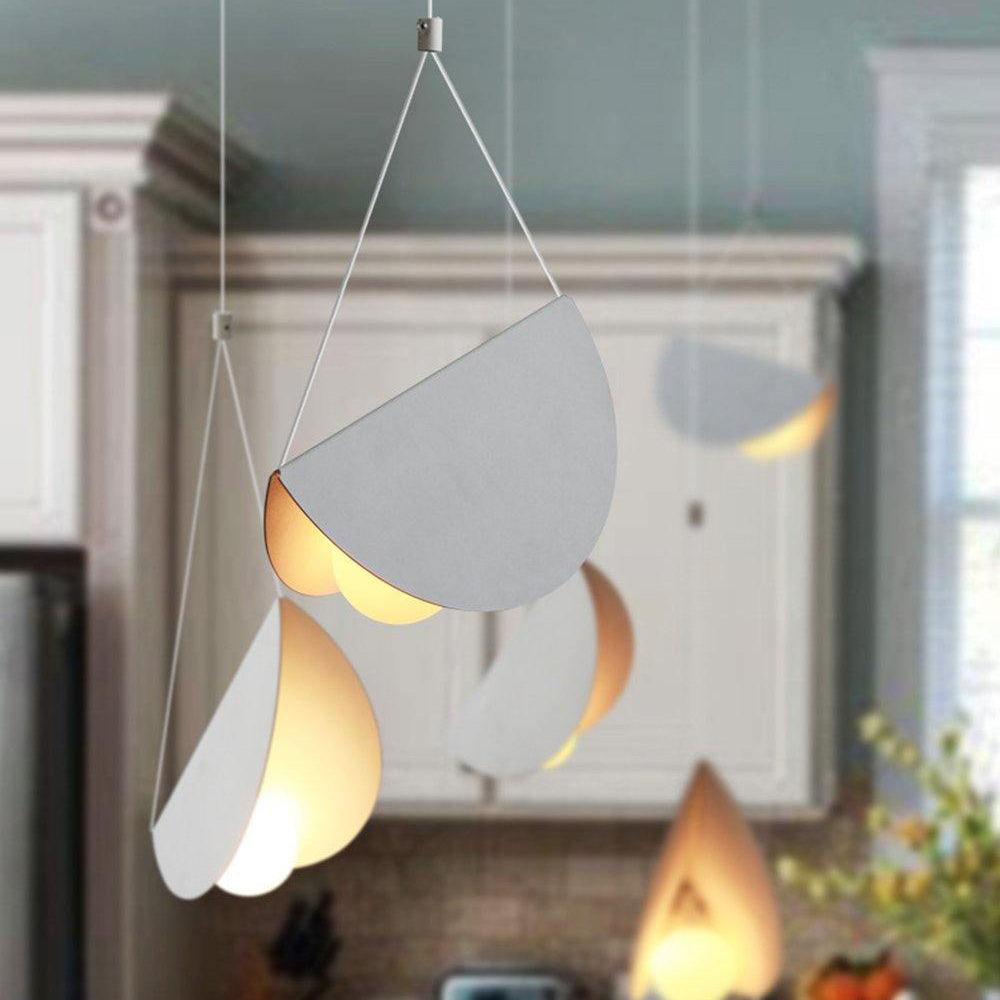 Modern Glider Pendant Light - Sleek Hanging Fixture for Kitchen Island, Dining Room & Bedroom - Adjustable Height LED Chandelier with Industrial Design