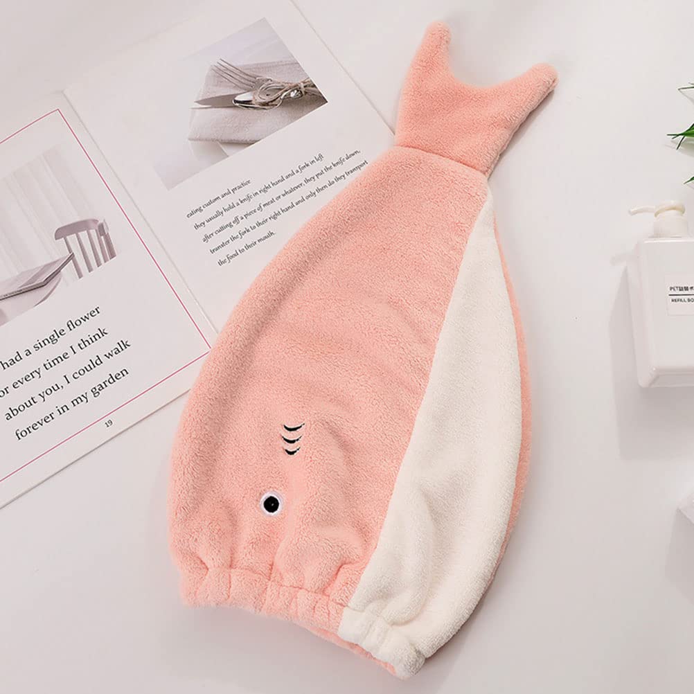 Uonlytech Women's Quick Dry Hair Cap - Polyester Small Fish Towel for Shower & Travel