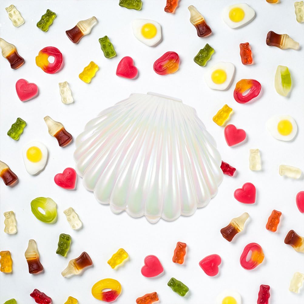 20-Piece Candy Box Set - Small Candy Dishes & Jars for Party Decor, Mermaid Theme, Seashell Jewelry Display, Plastic Popcorn Containers - Perfect for Birthday Parties, Baby Showers, Wedding Receptions & Candy Buffets