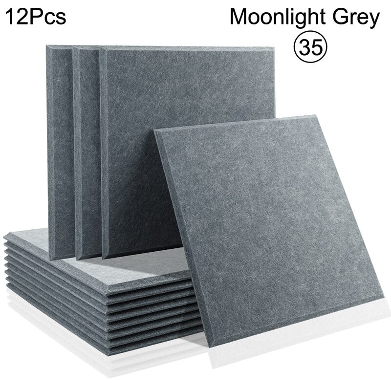 Acoustic Insulation Panel Tiles - Premium Soundproof Wall Panels for Home Studio, Office & Theater Noise Reduction | High Density Foam Panels for Better Sound Absorption