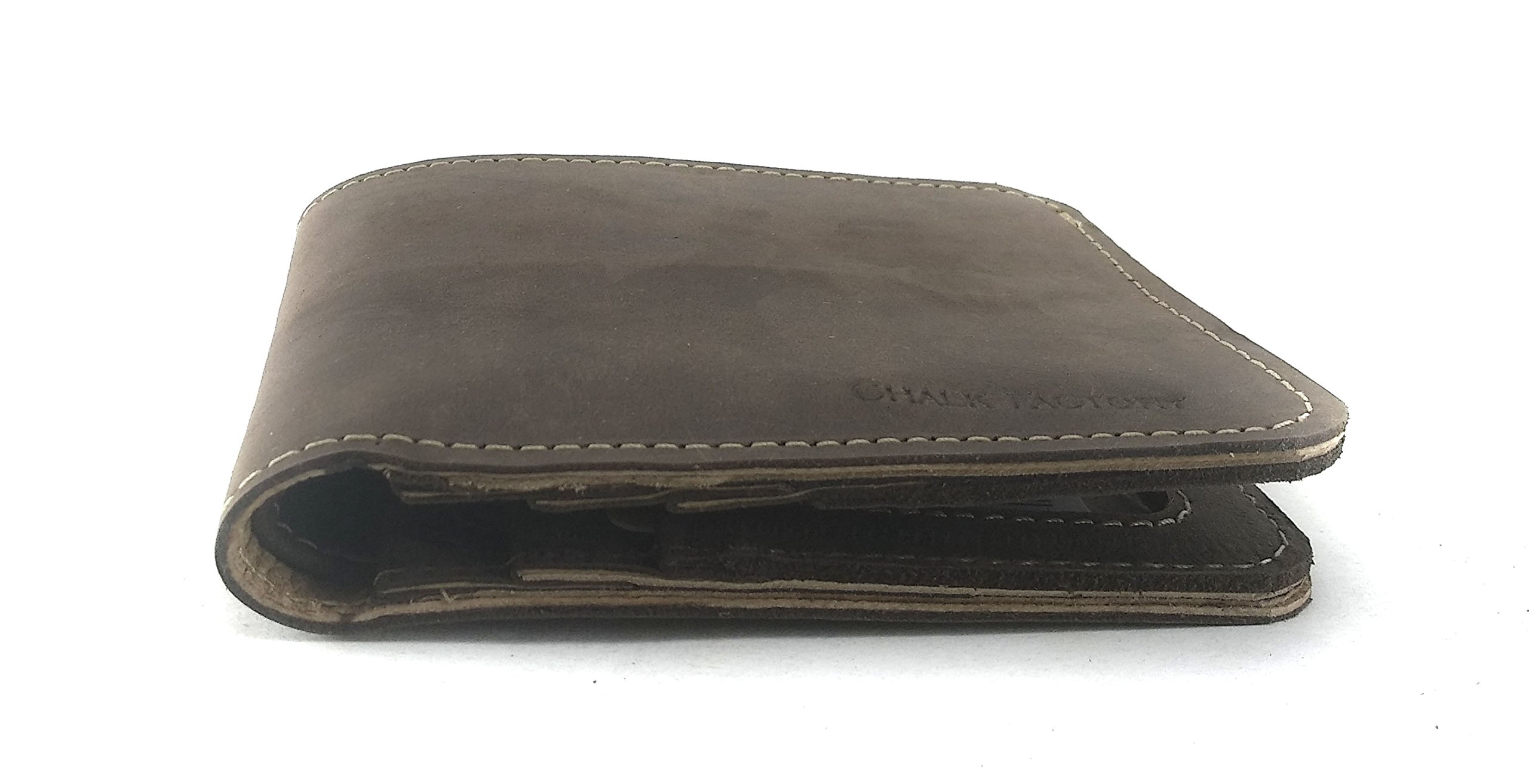Genuine Leather Buttoned Wallet for Men & Women - RFID Blocking, Multiple Card Slots & Cash Pocket - Premium Brown Bifold Wallet - Perfect for Everyday Use, Travel & Business