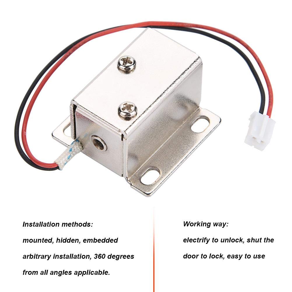 Smart Electric Door Lock - Solenoid Electromagnetic Security Lock for Home, Office, School & Hotel | Access Control System for Cabinets, Drawers & Entry Doors | Perfect for Home Security, Business Protection & Institutional Safety