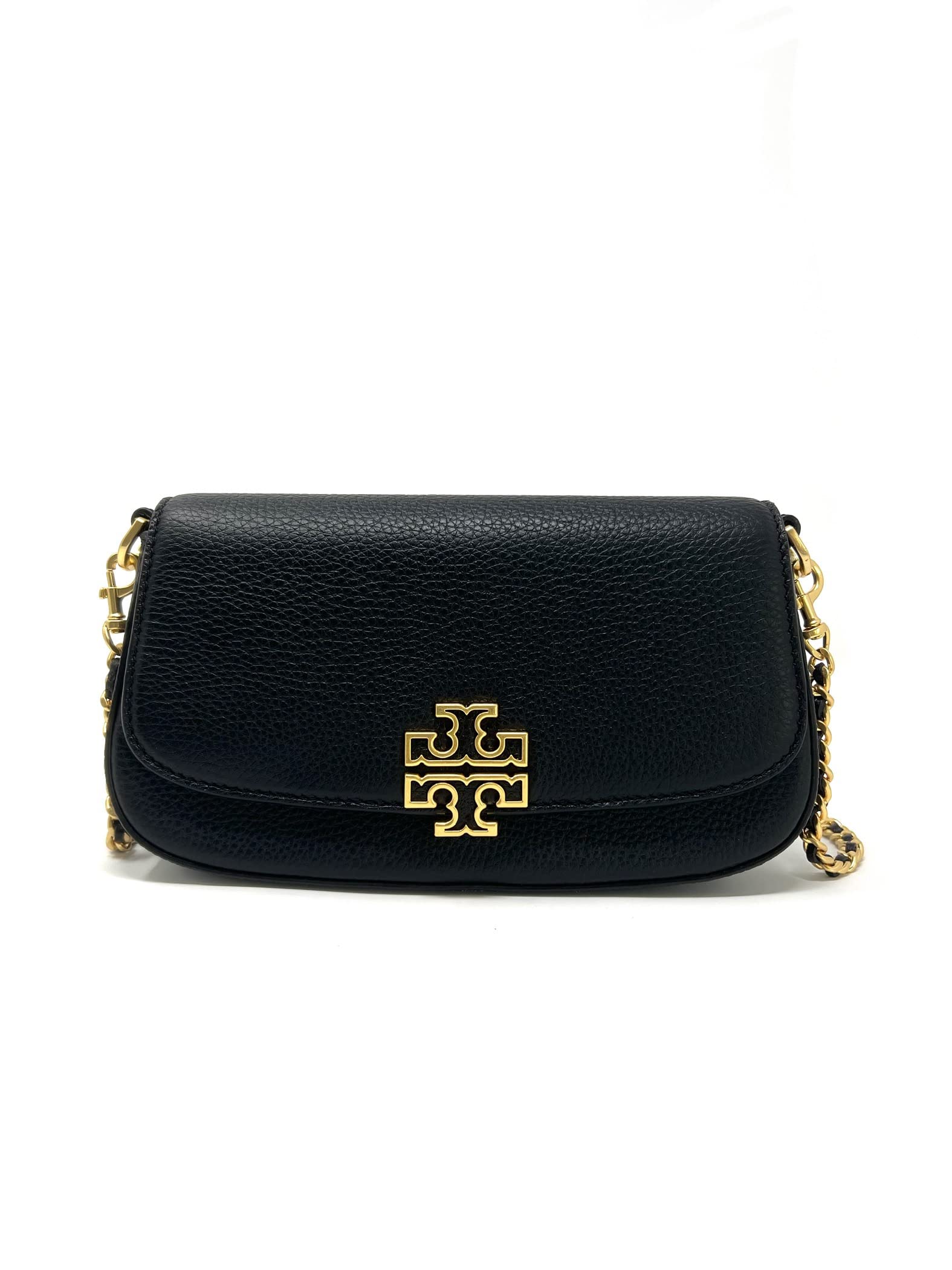 Tory Burch Britten Convertible Crossbody Bag 138772 - Black Leather Shoulder Purse for Women, Perfect for Work, Travel & Everyday Use
