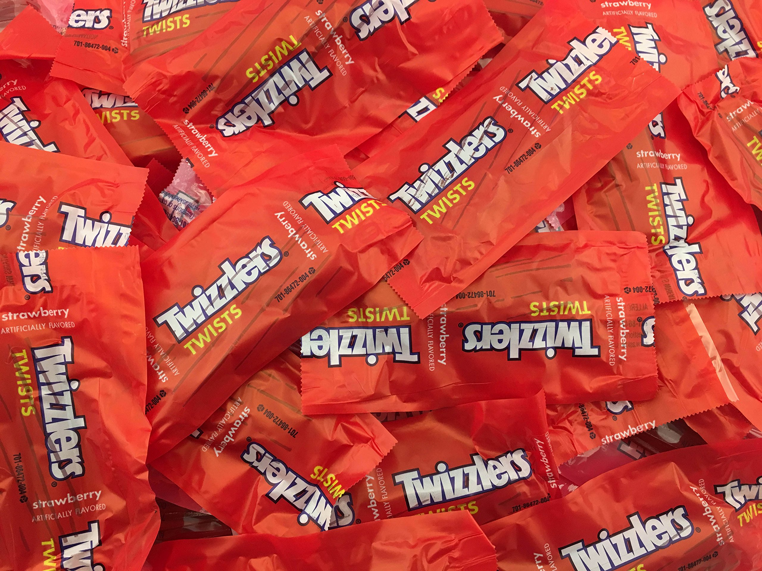 Twizzlers Strawberry Flavored Chewy Licorice Candy - Bulk Snack Size, Individually Wrapped (1 Pound Pack) - Perfect for Parties, Movie Nights & Office Snacks
