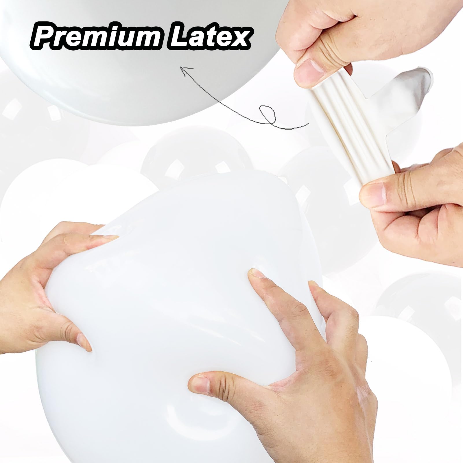 100-Pack 12 Inch Black & White Party Balloons - Premium Latex Balloons for Birthday, Wedding, Graduation Decorations | Perfect for Indoor & Outdoor Party Decor, Baby Showers, Anniversary Celebrations