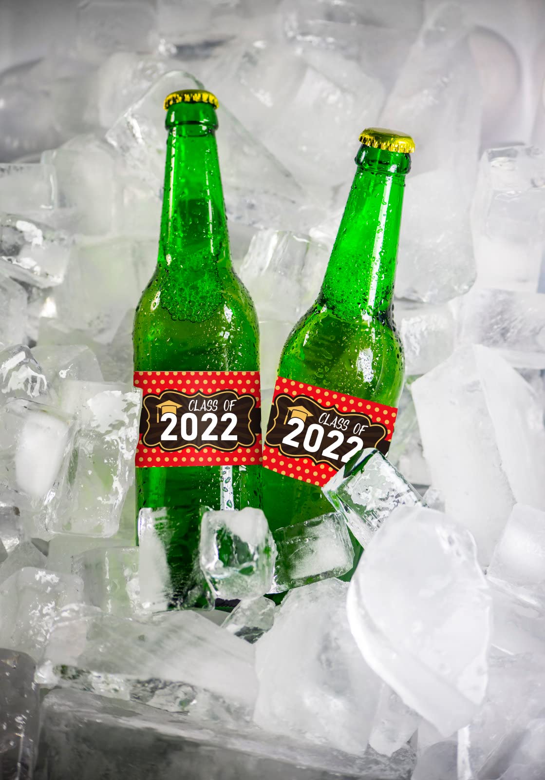 SICOHOME Graduation Water Bottle Labels - High School & College Party Favors for Celebrations