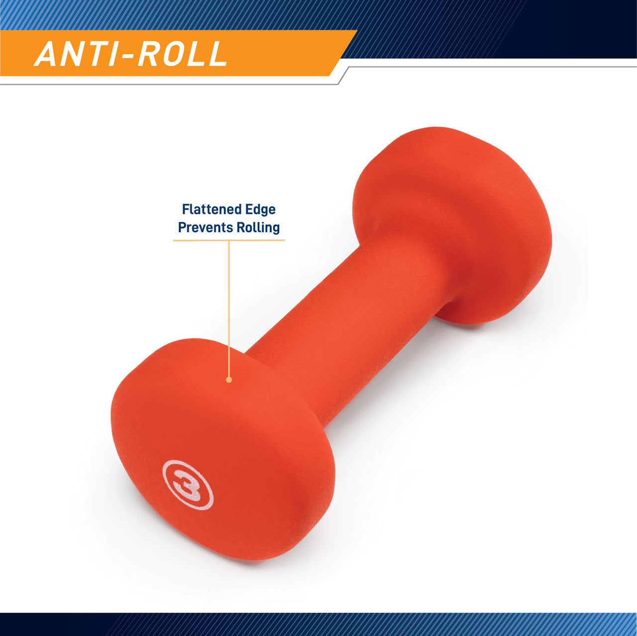 3lb Neoprene Dumbbell Set - Lightweight Hand Weights for Home Gym, Strength Training & Fitness - Perfect for Women, Beginners & Physical Therapy