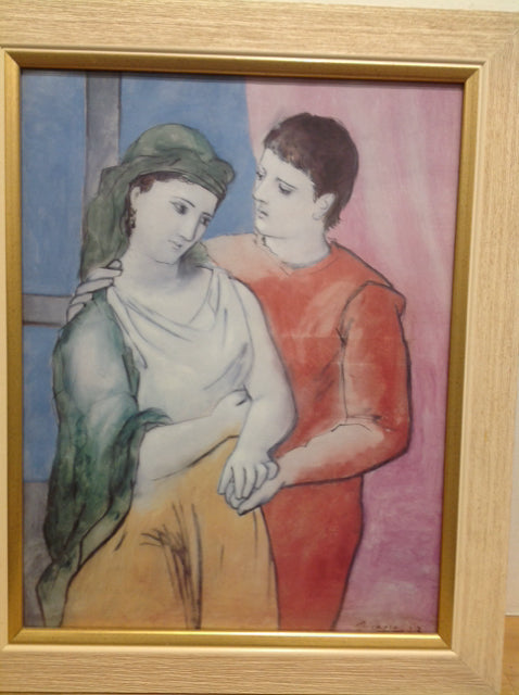 26 X 31 Signed Picasso The Lovers Painting - Authentic Art Reproduction for Home Decor & Office Wall Art | Perfect for Living Room, Bedroom, or Gallery Display