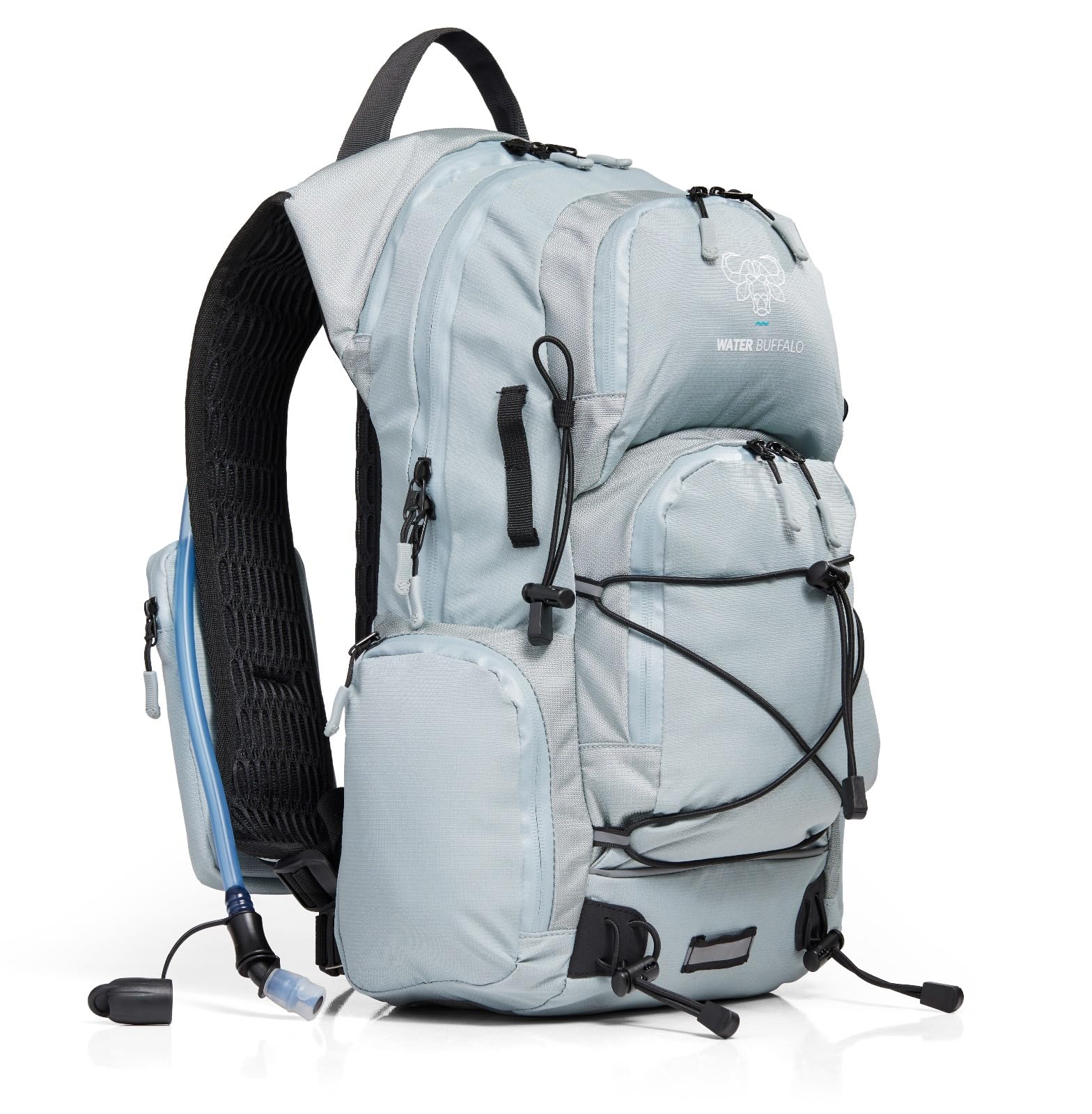 Sherpa 22L Water Buffalo Hydration Backpack with 2L Water Bladder - Lightweight Hiking Backpack with Waterproof Zippers, Phone Pocket & Trekking Pole Holders - Perfect for Hiking, Camping & Outdoor Adventures