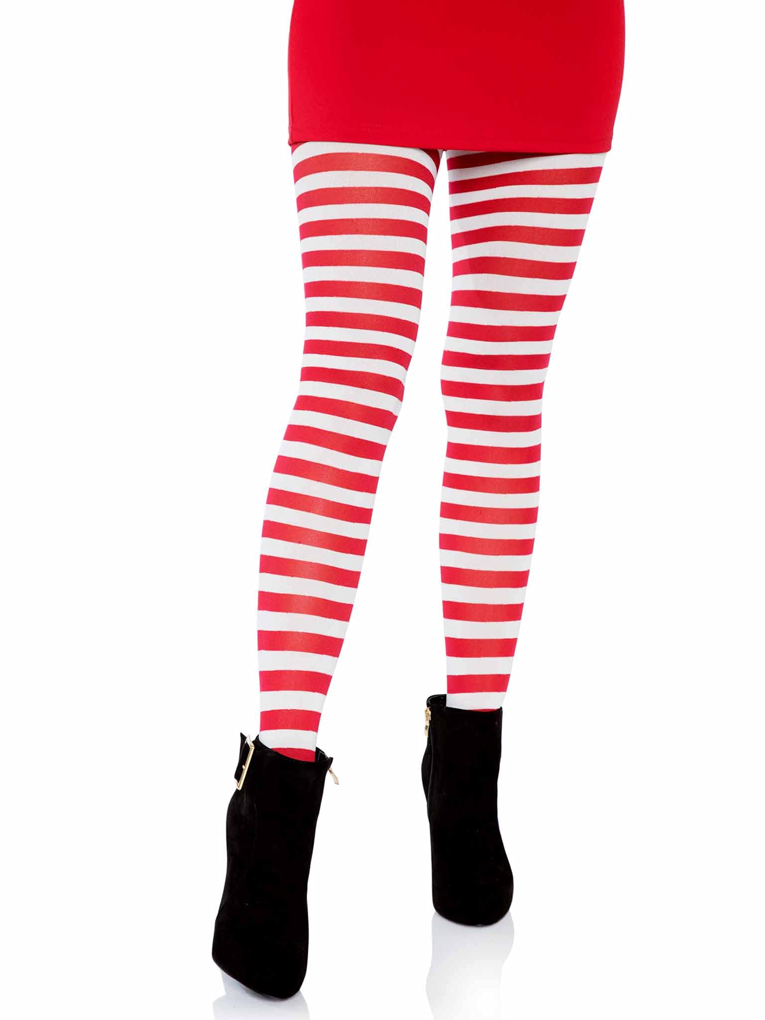 Leg Avenue Women's Nylon Striped Tights - Fashionable Sheer Pantyhose for Casual Wear, Office & Party Outfits